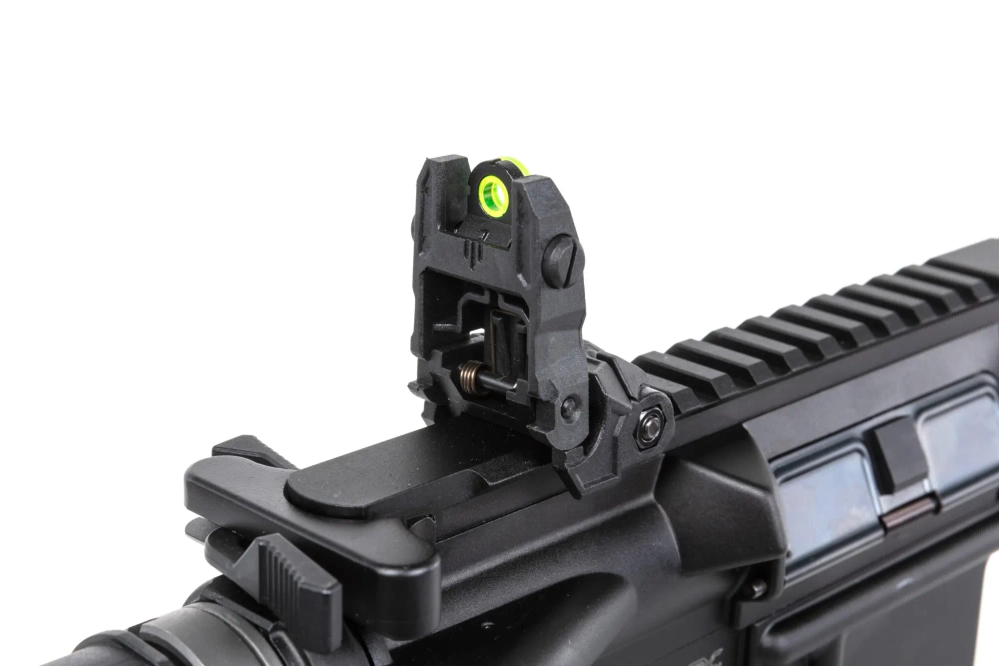 airsoft SRC DUAL POWER SR4 ZAROS GBB carbine with green gas magazine