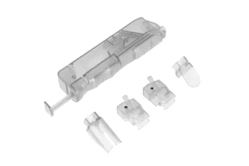 Quickcargador 4.5mm para pistolas de aire comprimido - transparente