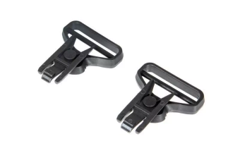 Clips pour lunettes de protection pour casque - noir