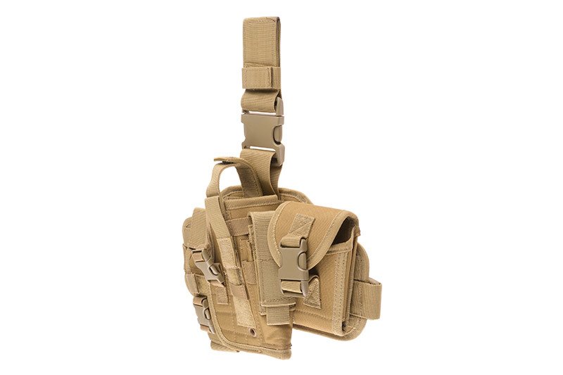 Panneau de cuisse modulaire avec holster - tan