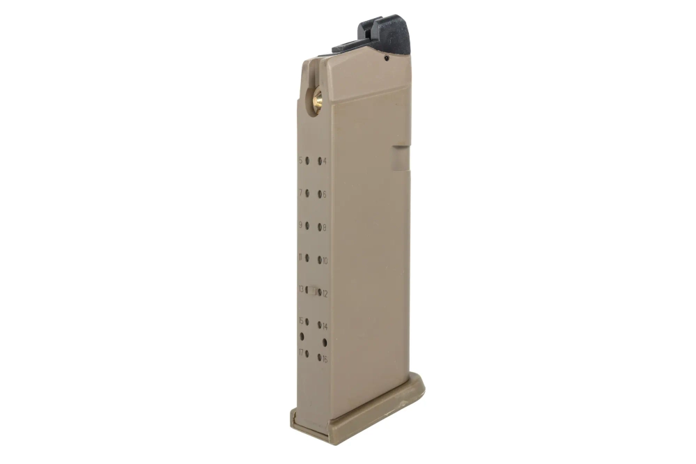 Green gas magazine 24 East Crane BBs for Glock 17/18/34 type replicas MA011 Flat Dark Earth
