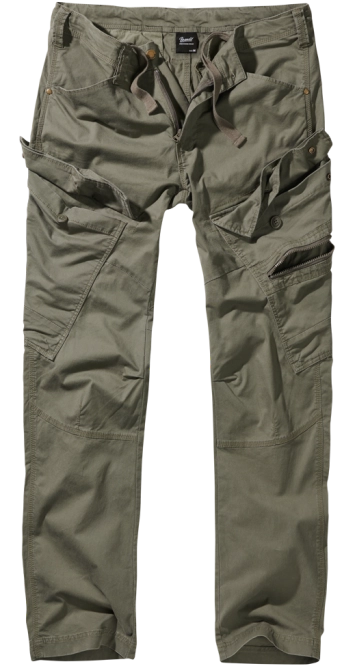 Brandit Adven Slim Fit Trousers Olive