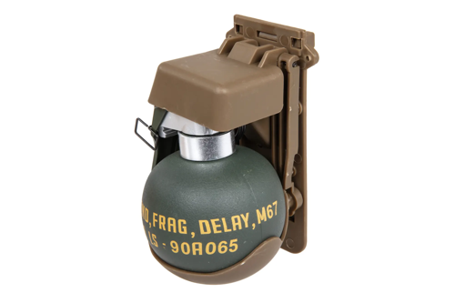 Grenade à fragmentation factice M67 avec chargeur Tan