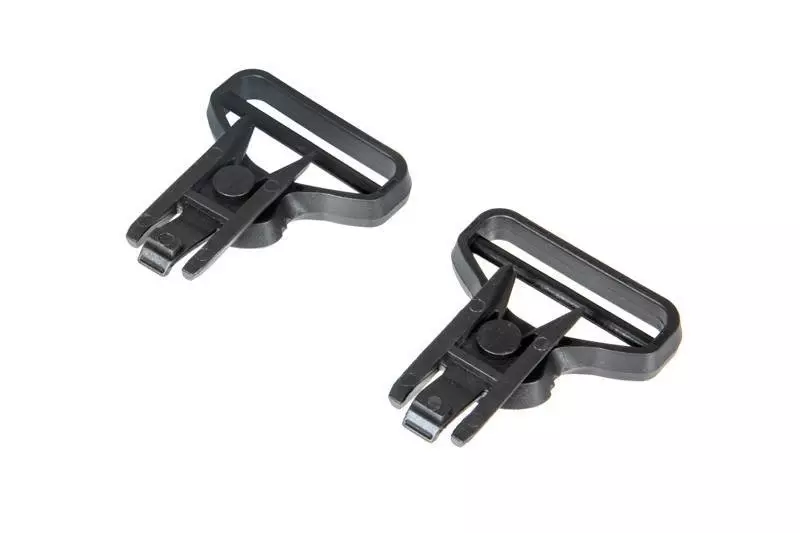 Clips pour lunettes de protection pour casque - noir