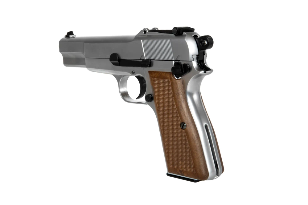 Pistolet airsoft Browning Hi Power MK III - Argent
