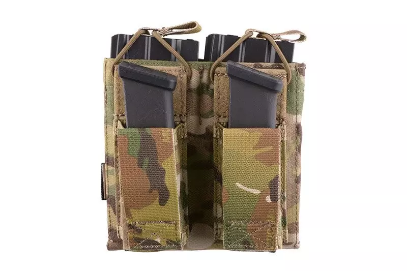 Podwójna ładownica Open Top na magazynki M4/M16 + pistoletowe - MC