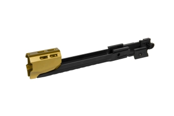 Vlastní spodní rám R EDGE pro zbraní Hi-cap a 5.1 + kompenzátor - zlatý