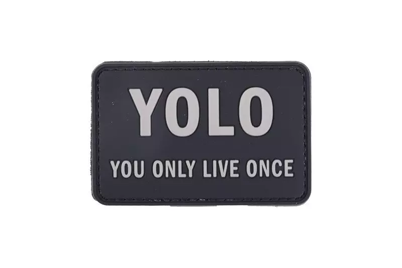 Parche 3D - YOLO - negro