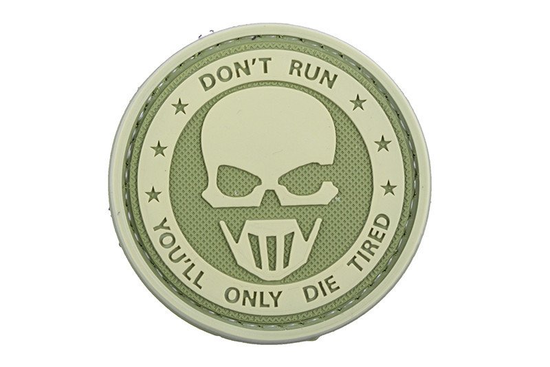 3D Patch – Don't Run - Ghost - olive