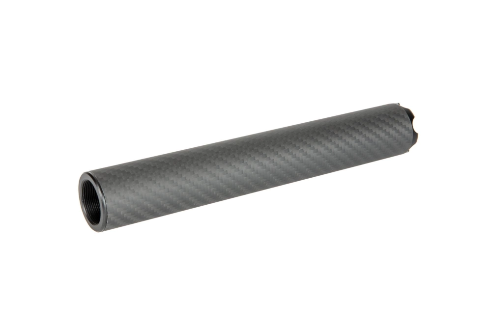 Silenciador de carbono 24mm CW para réplicas SRS
