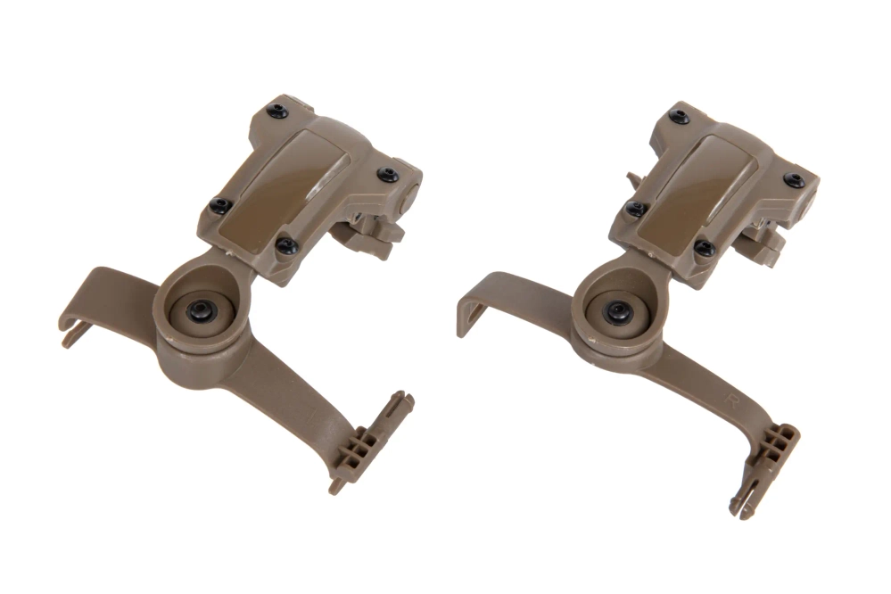 Adaptateur de casque Comtac Woport pour rails ARC (Type AMP) Tan