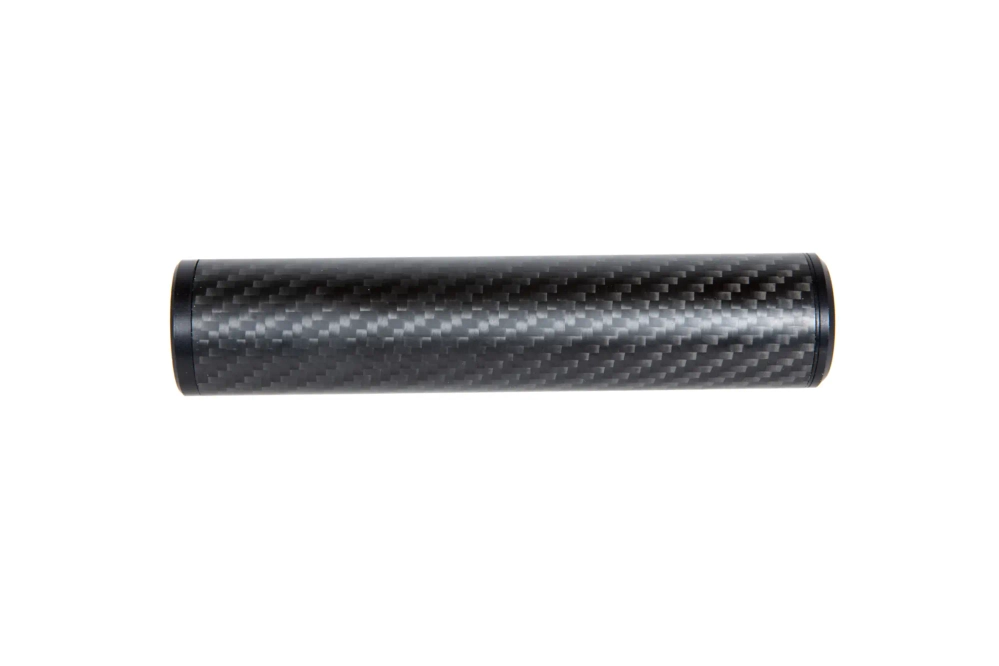 Silencieux carbone 30x150mm - Noir