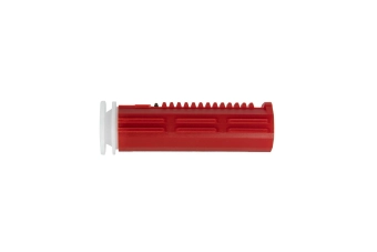 Polymère piston avec tête plate