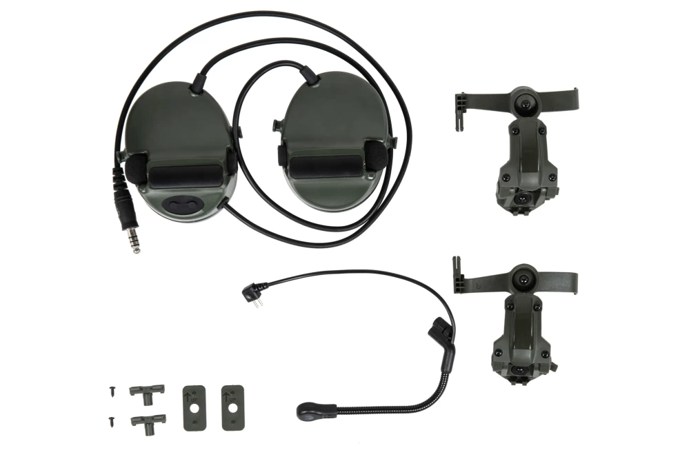 Aktywne ochronniki słuchu Wosport C5 HD-24 Oliwkowe