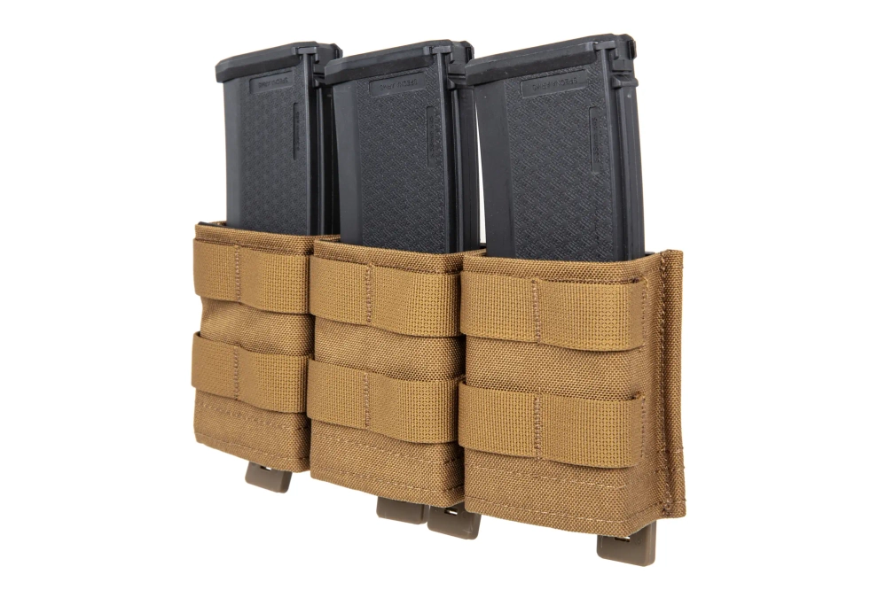 Porte-chargeur à triple ouverture 7,62 mm Wosport Coyote Brown