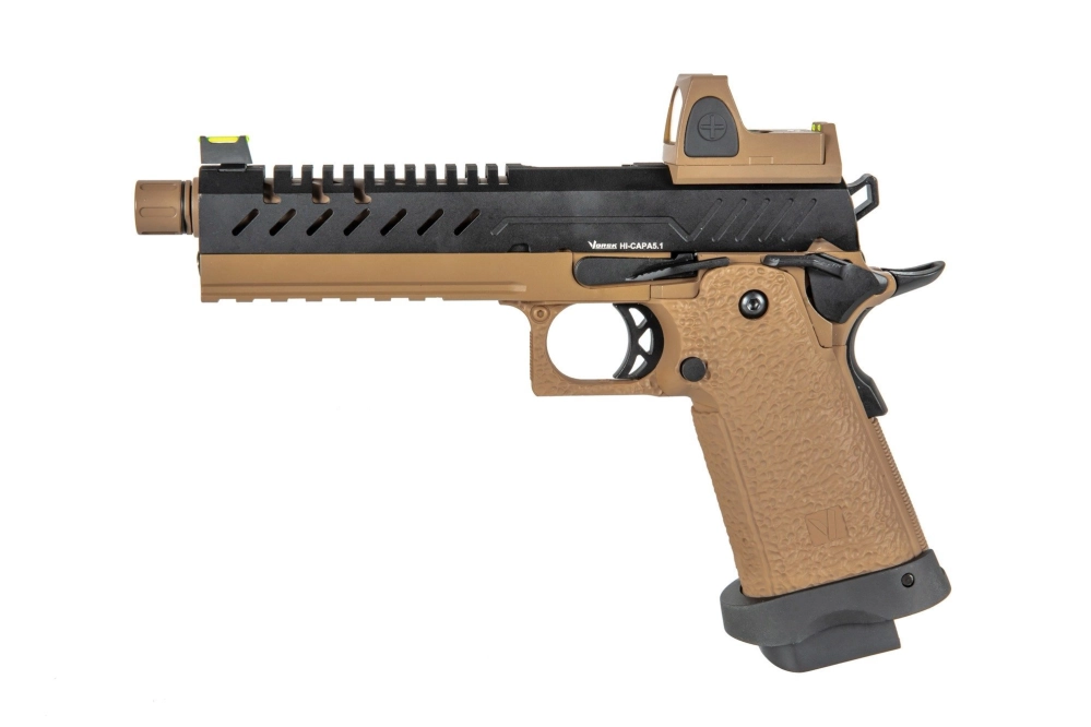 Vorsk Hi-Capa 5.1 BDS Pistol Replica - Black/Tan