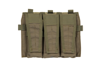 Funda triple 5.56 para chaleco Rush 2.0 - verde oliva