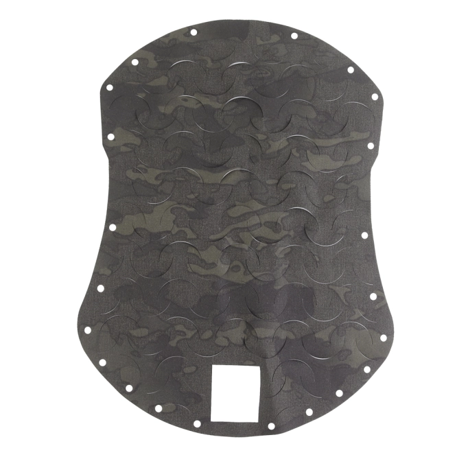 Uniwersalne maskowanie na hełm Wosport Laser Cut Cover MC Black