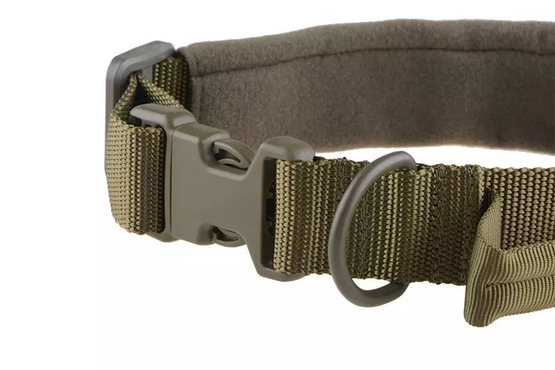 Collier tactique pour chien - vert olive