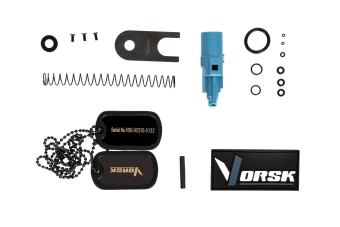 Réplique de pistolet Hi-capa 5.1 Split Slide – bleu/noir (avec viseur BDS) 