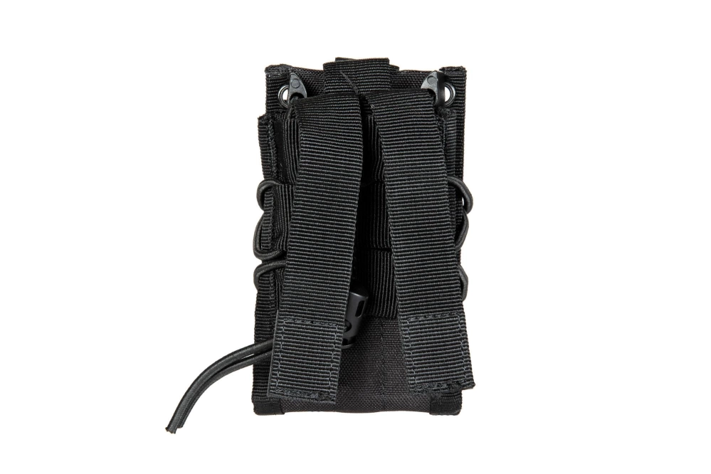Doble pouch para fusil teja - negro