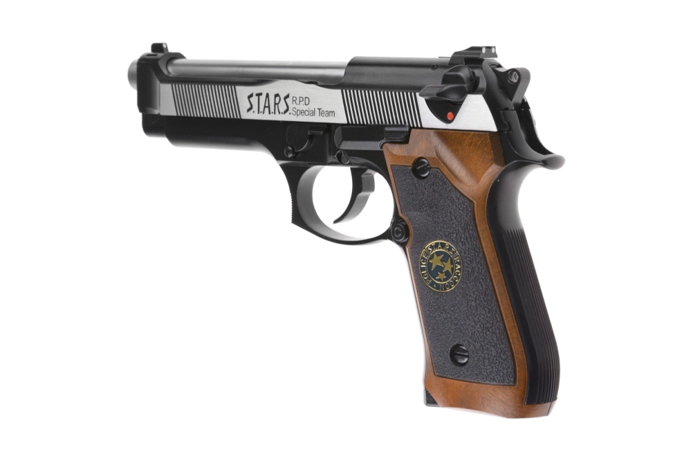 Replika pistole Samurai Edge Standard V2. M9 Full Auto - černá/stříbrná