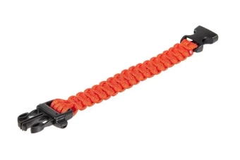 Bracelet de survie (fastex) - rouge