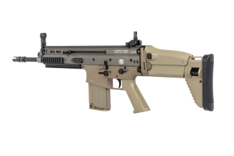 airsoft Cybergun x FN HERSTAL SCAR-H assault rifle with transport case Tan