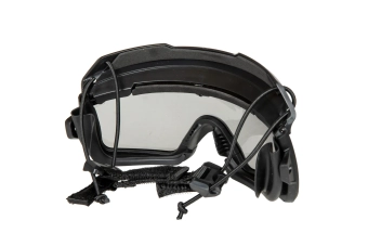 Tactical goggles 2in1 - Black / Tinted