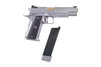 Airsoft pistole SAI 2011 DS 5.1 (hliník / Green gas) - stříbrná