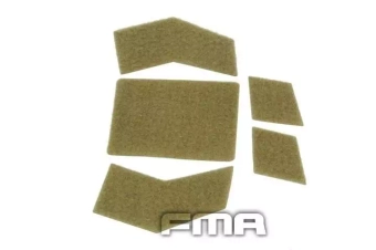 Kit de velcro para cascoTMF Tactical Bump - tierra oscura