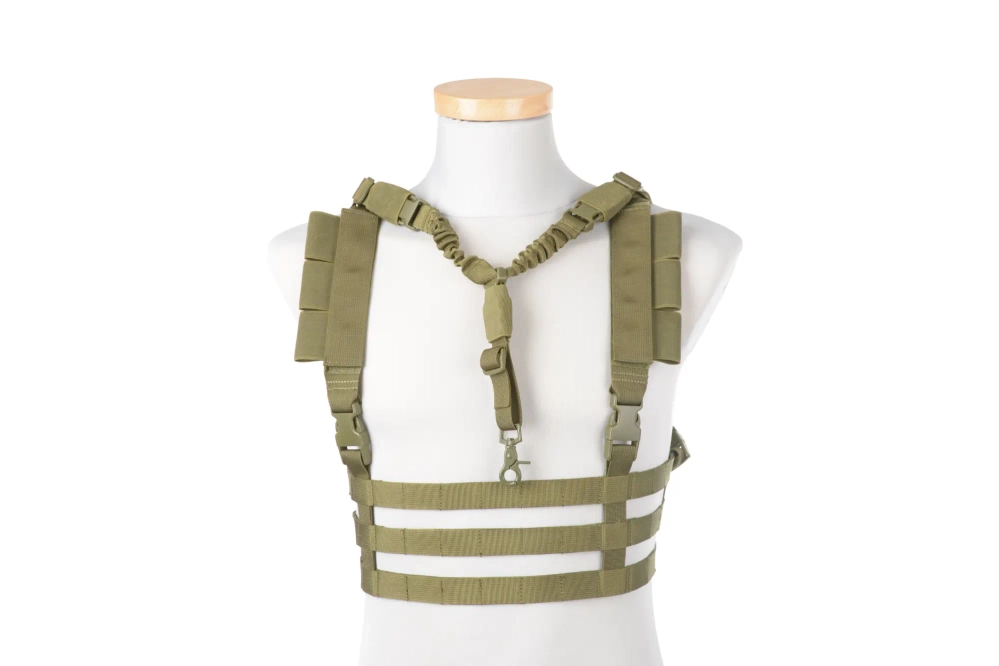 Gilet tactique Chest rig type de profil bas - Olive