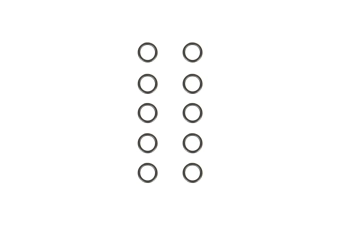 Zestaw grubych uszczelek do dyszy - 10 szt.