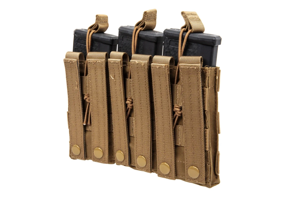 Driedubbele open lader voor M4/M16 magazijnen Specna Arms Tan