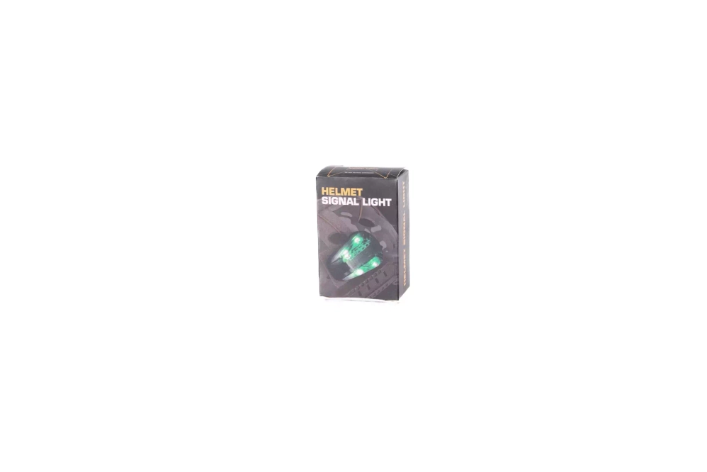 Feu électronique de balisage de casque - vert - noir (OUTLET)