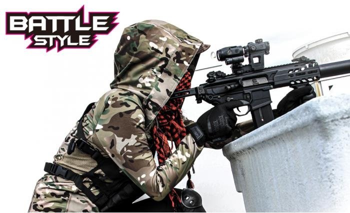 Bluza z kapturem Stretch Parka - Multicam