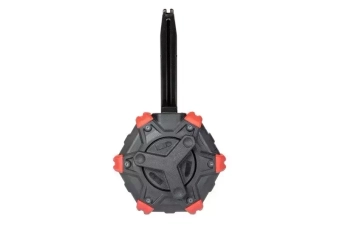 Tambor cargador gas owy 350 bolas para réplicas Beretta / MB - negro-rojo