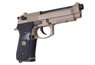 Replika pistole M9A1 - hnědá