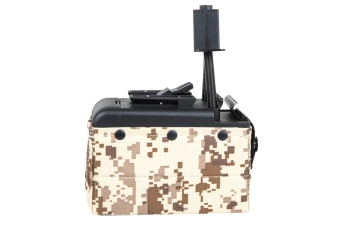 A&amp;K electric box magazine for 2000 BBs for M249 Digital Desert replicas