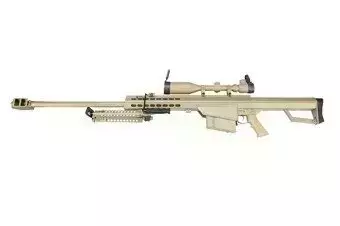 Airsoftová odstřelovací puška (s optikou a dvojnožkou) SW-02A - tan