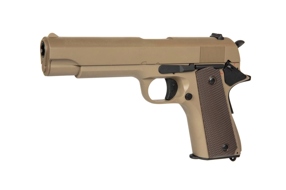 Replika elektrické pistole CM123 - Tan (s baterií)