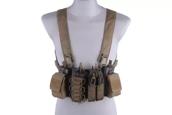 Vesta typ D3CR Chest rig - hnědá