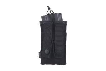 Open Top 1+1 Pouch - Black
