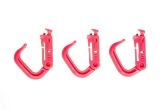 Zestaw 3 klamer typu Grmlock - różowy