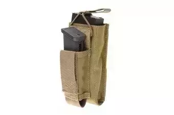 Open Top Shingle Pouch for M4/M16 Magazine + pistol magazine - khaki