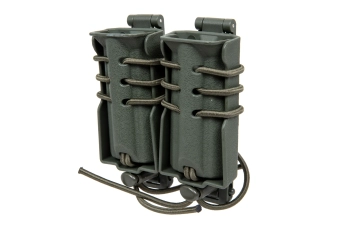 Nosič na 2 zásobníky ráže 9 mm Wosport Urban Assault Quick Pull Olive