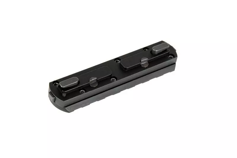 Lišta RIS QD MLOK 7 slotů - černý