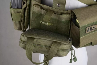 Small MOLLE Rip-Away Medical Pouch - Black