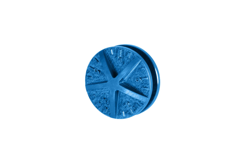 Aluminium CNC Hop Up knop voor STORM PC1 replica's Blauw