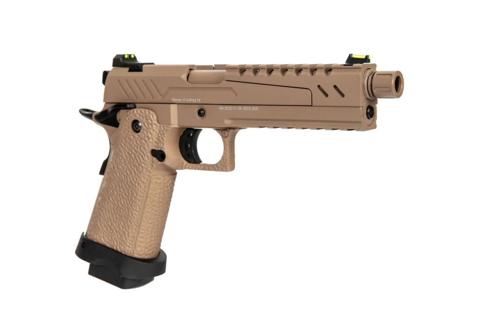 Airsoft pistole Hi-capa 5.1 Split Slide - opálení